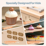 Robud Wooden Kids Kitchen PlaySet Series - Green and Gold