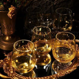 European Style Unbreakable Elegant Acrylic Stemless Wine Glasses 15 oz | Set of 6