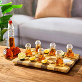 Funny Whiskey Decanter – Unique Glass Decanter for Scotch, Bourbon, Tequila & More – Hilarious Gag Gift with 6 Shot Glasses – Perfect for Parties & Novelty Barware