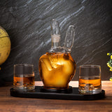 Peace Sign Wine and Whiskey Decanter 750ml