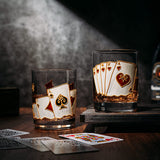 Playing Cards Drinking Glasses - Set of 2