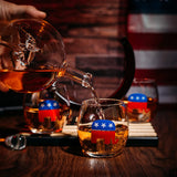Republican Party Wine & Whiskey Decanter Set