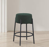 Avalon Contemporary Counter Stool with Matte Black Iron Frame – Stylish Addition for Modern Homes