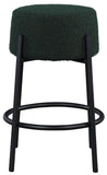 Avalon Contemporary Counter Stool with Matte Black Iron Frame – Stylish Addition for Modern Homes