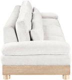 Turin - Chenille Fabric Upholstered Modular Sectional - White
