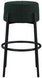 Avalon Contemporary Bar Stool with Matte Black Iron Frame - Stylish Addition for Modern Homes