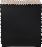 Golda Gold Leaf Side Table - Chic Hand-Carved Starburst Design for Modern Décor, 24" W x 16" D x 26" H