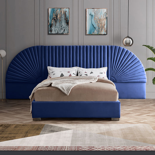 Cleo Velvet King Bed