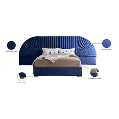 Cleo Velvet King Bed