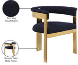 Romeo Dining Chairs Set of 2 - Stylish Vegan Leather with Modern Matte Black Frame for Comfort