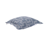 Indoor/Outdoor Puff Ottoman Cover & Cushion Syros Denim