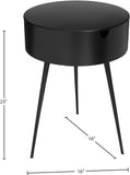 Bali Iron Contemporary Nightstand – Stylish Minimalist Table with Storage Drawer for Any Room