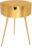 Bali Iron Contemporary Nightstand – Stylish Minimalist Table with Storage Drawer for Any Room