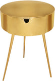 Bali Iron Contemporary Nightstand – Stylish Minimalist Table with Storage Drawer for Any Room