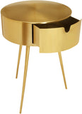 Bali Iron Contemporary Nightstand – Stylish Minimalist Table with Storage Drawer for Any Room
