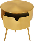 Bali Iron Contemporary Nightstand – Stylish Minimalist Table with Storage Drawer for Any Room