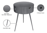 Bali Iron Contemporary Nightstand – Stylish Minimalist Table with Storage Drawer for Any Room