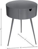 Bali Iron Contemporary Nightstand – Stylish Minimalist Table with Storage Drawer for Any Room