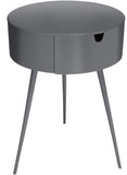 Bali Iron Contemporary Nightstand – Stylish Minimalist Table with Storage Drawer for Any Room