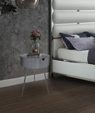 Bali Iron Contemporary Nightstand – Stylish Minimalist Table with Storage Drawer for Any Room