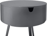 Bali Iron Contemporary Nightstand – Stylish Minimalist Table with Storage Drawer for Any Room