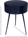 Bali Iron Contemporary Nightstand – Stylish Minimalist Table with Storage Drawer for Any Room