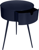 Bali Iron Contemporary Nightstand – Stylish Minimalist Table with Storage Drawer for Any Room