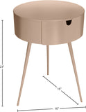 Bali Iron Contemporary Nightstand – Stylish Minimalist Table with Storage Drawer for Any Room
