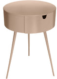 Bali Iron Contemporary Nightstand – Stylish Minimalist Table with Storage Drawer for Any Room