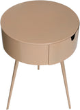Bali Iron Contemporary Nightstand – Stylish Minimalist Table with Storage Drawer for Any Room