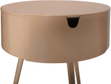 Bali Iron Contemporary Nightstand – Stylish Minimalist Table with Storage Drawer for Any Room