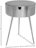 Bali Iron Contemporary Nightstand – Stylish Minimalist Table with Storage Drawer for Any Room