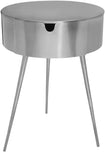 Bali Iron Contemporary Nightstand – Stylish Minimalist Table with Storage Drawer for Any Room