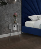 Bali Iron Contemporary Nightstand – Stylish Minimalist Table with Storage Drawer for Any Room