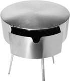 Bali Iron Contemporary Nightstand – Stylish Minimalist Table with Storage Drawer for Any Room