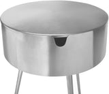 Bali Iron Contemporary Nightstand – Stylish Minimalist Table with Storage Drawer for Any Room
