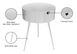 Bali Iron Contemporary Nightstand – Stylish Minimalist Table with Storage Drawer for Any Room