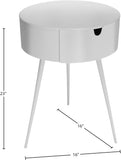 Bali Iron Contemporary Nightstand – Stylish Minimalist Table with Storage Drawer for Any Room