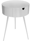 Bali Iron Contemporary Nightstand – Stylish Minimalist Table with Storage Drawer for Any Room