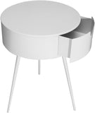 Bali Iron Contemporary Nightstand – Stylish Minimalist Table with Storage Drawer for Any Room