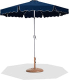 Amalfi - Patio Umbrella - Light Brown Base / White Pole