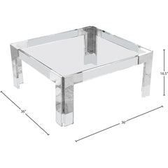 Casper Square Coffee Table - White