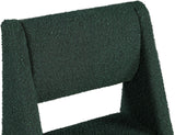 Jayce Modern Dining Chair Set of 2 - Plush Upholstered with Stylish Matte Black Iron Base for Comfort