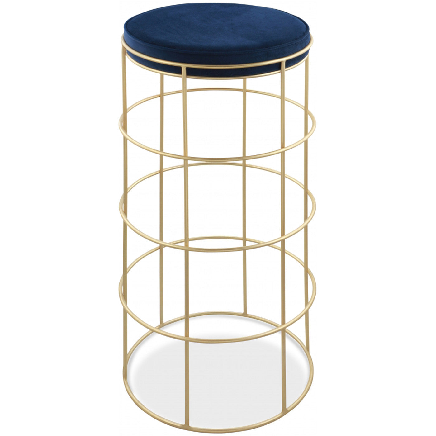 Rebar Velvet Bar Stool