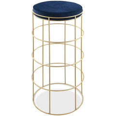 Rebar Velvet Bar Stool