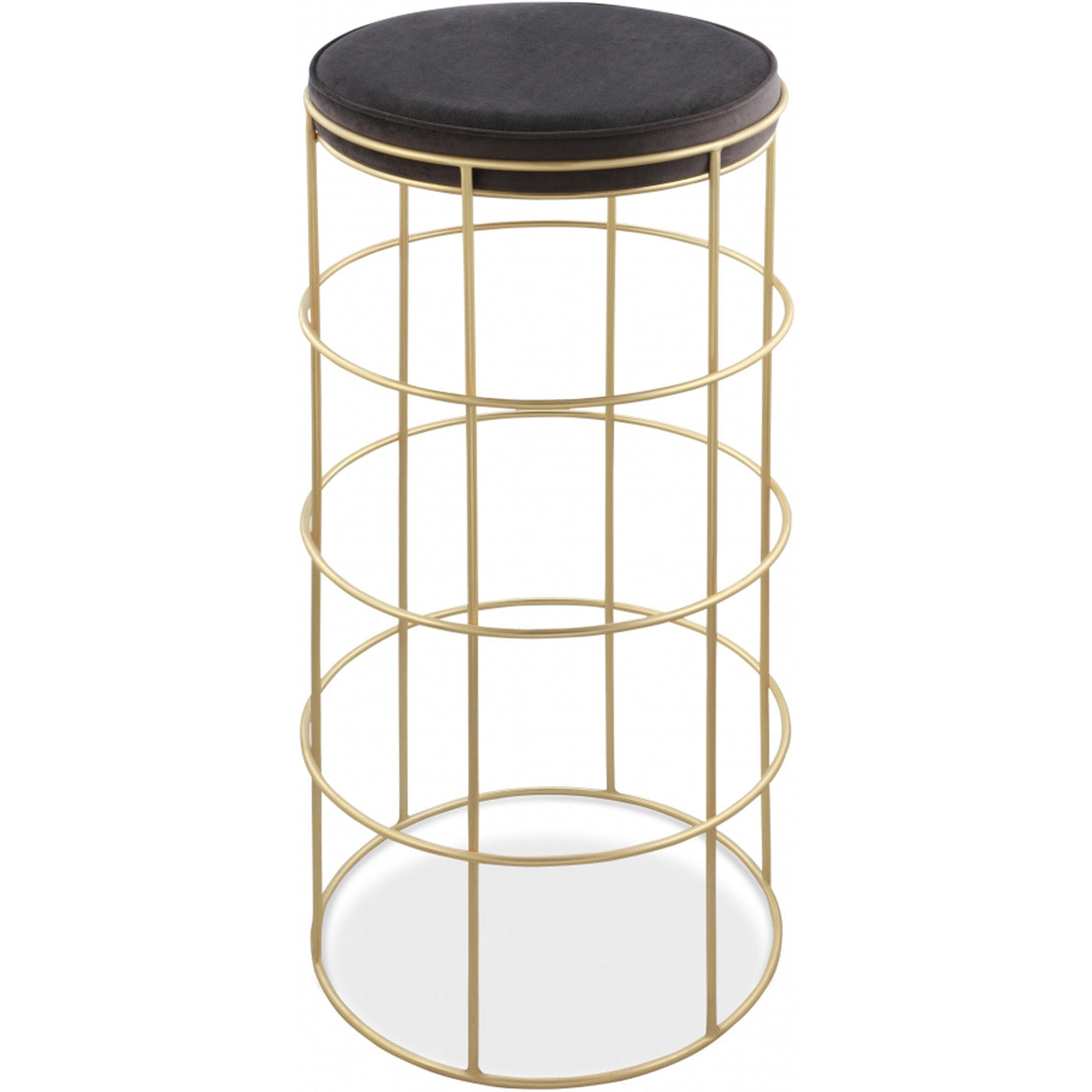 Rebar Velvet Bar Stool