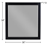 Zayne Glass Contemporary Mirror - Elevate Your Space with a Stylish, Modern Design for Any Room