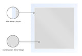 Zayne Glass Contemporary Mirror - Elevate Your Space with a Stylish, Modern Design for Any Room