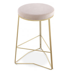 Tres Velvet Counter Stool