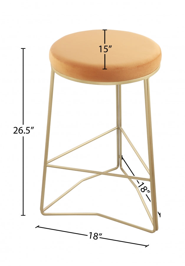 Tres Velvet Counter Stool